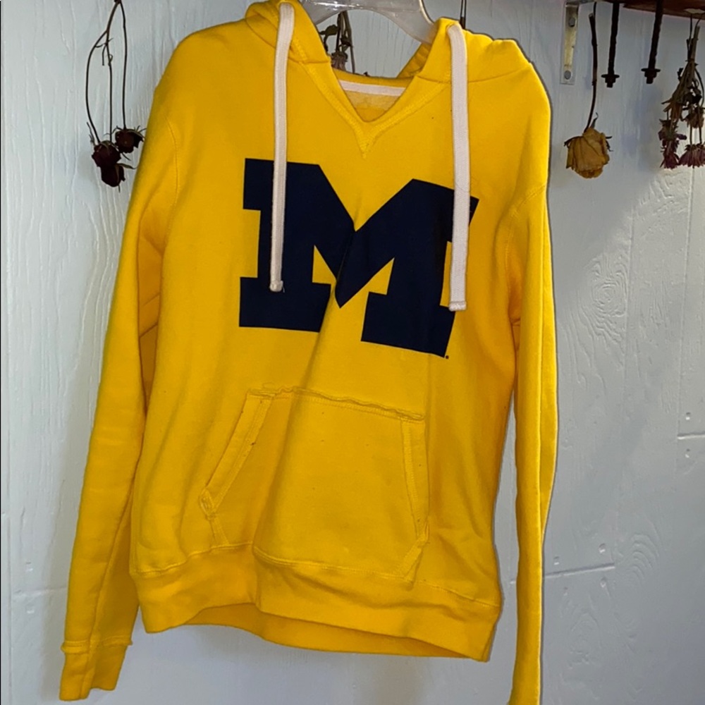 Yellow Michigan hoodie